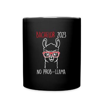 Bachelor 2023 No Prob-LLama Bachelor - Full Colour Mug - black - Front