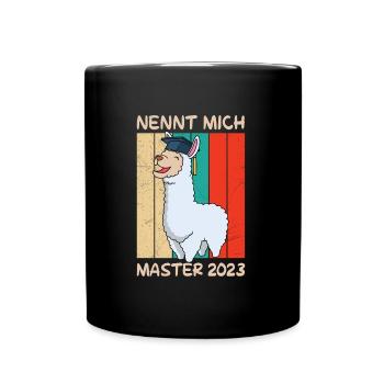 Master Abschluss 2023 - Tasse einfarbig - Schwarz - Vorne