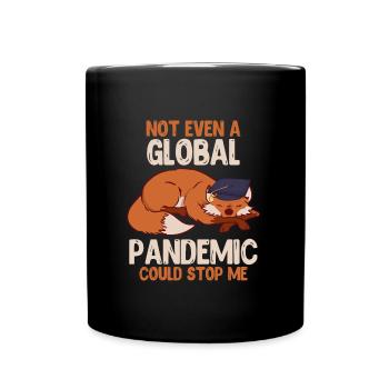 Global pandemic couldn't stop me - Full Colour Mug - black - Front