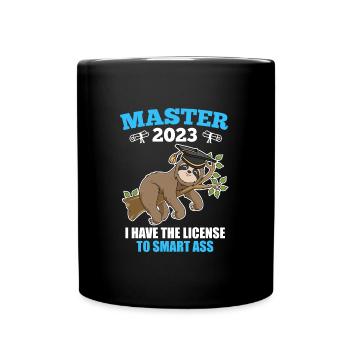 Master 2023 Licence à Clever Shit - Mug uni - noir - Devant