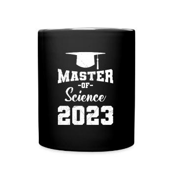Master of Science 2023 Master Abschluss - Tasse einfarbig - Schwarz - Vorne
