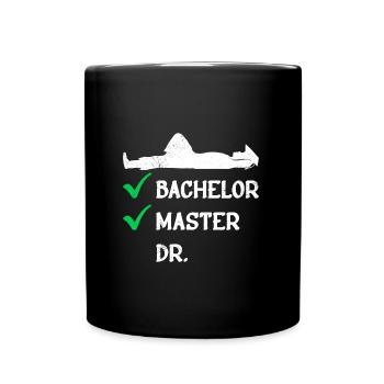 Liste de contrôle Bachelor Master Doctorat - Mug uni - noir - Devant