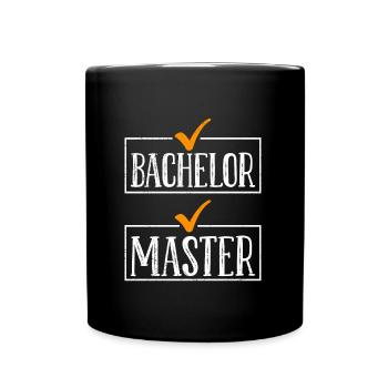 Enfin terminé Bachelor’s degree Master - Mug uni - noir - Devant
