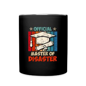 Official Master of Disaster Master Degree - Full Colour Mug - black - Front