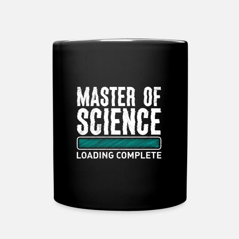 Master Abschluss loading Master of Science - Tasse einfarbig - Schwarz