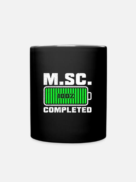 Loading complete Masterabschluss Master of Science - Tasse einfarbig - Schwarz