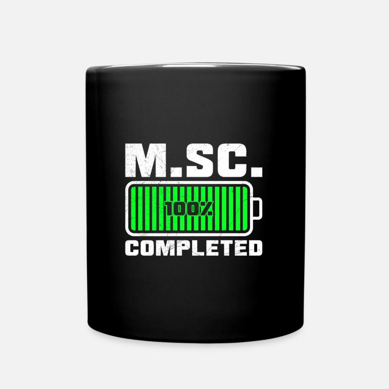 Loading complete Masterabschluss Master of Science - Tasse einfarbig - Schwarz