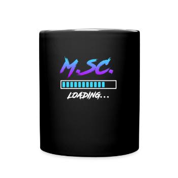 Master s Degree loading Master of Science - Tasse einfarbig - Schwarz - Vorne