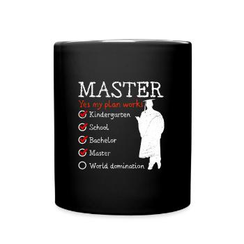 Maîtrise Domination Mondiale de la Maternelle - Mug uni - noir - Devant