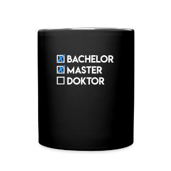 Liste de contrôle Bachelor Master Doctorat - Mug uni - noir - Devant
