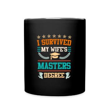 J’ai survécu à la maîtrise de Mme - Mug uni - noir - Devant