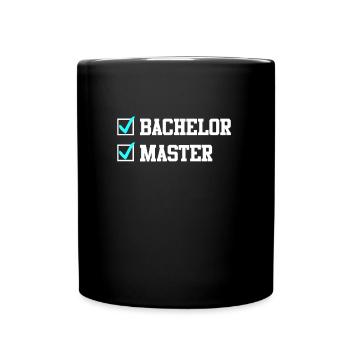Baccalauréat complété Master - Mug uni - noir - Devant