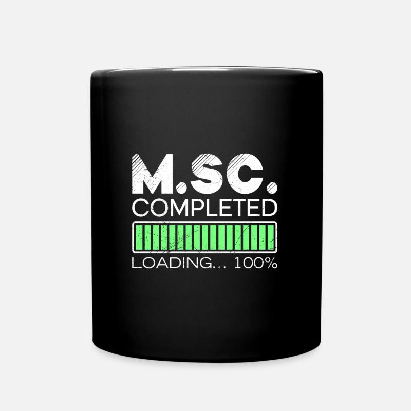 M.Sc loading completed Master of Science - Tasse einfarbig - Schwarz