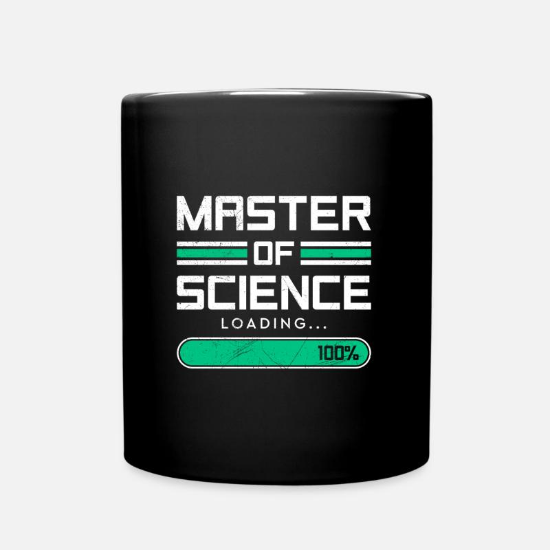Loading complete Masterabschluss Master of Science - Tasse einfarbig - Schwarz