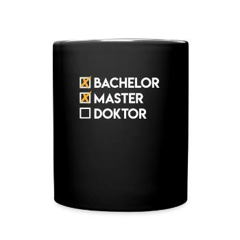 Liste de contrôle Bachelor Master Doctorat - Mug uni - noir - Devant