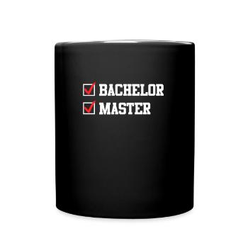 Baccalauréat complété Master - Mug uni - noir - Devant
