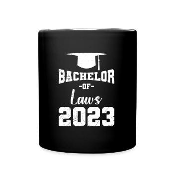 Bachelor of Laws 2023 Bachelor Abschluss - Tasse einfarbig - Schwarz - Vorne