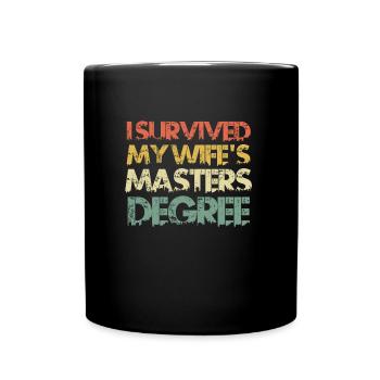 J’ai survécu à la maîtrise de Mme - Mug uni - noir - Devant
