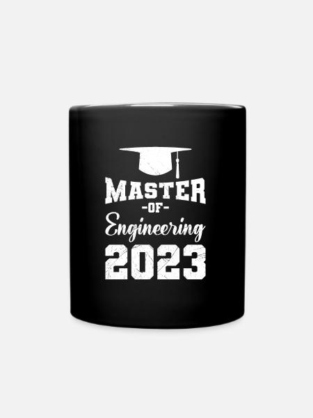 Master of Engineering 2023 Master Abschluss - Tasse einfarbig - Schwarz