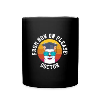 Désormais, il s’appelle Herr Doktor Doktortitel - Mug uni - noir - Devant