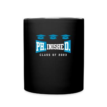 Doctorat phinished 2023 Doctorat - Mug uni - noir - Devant