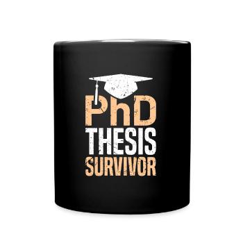 Thèse de doctorat J’ai un doctorat. - Mug uni - noir - Devant