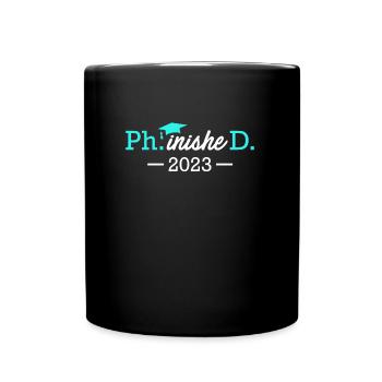 Doctorat phinished 2023 Doctorat - Mug uni - noir - Devant