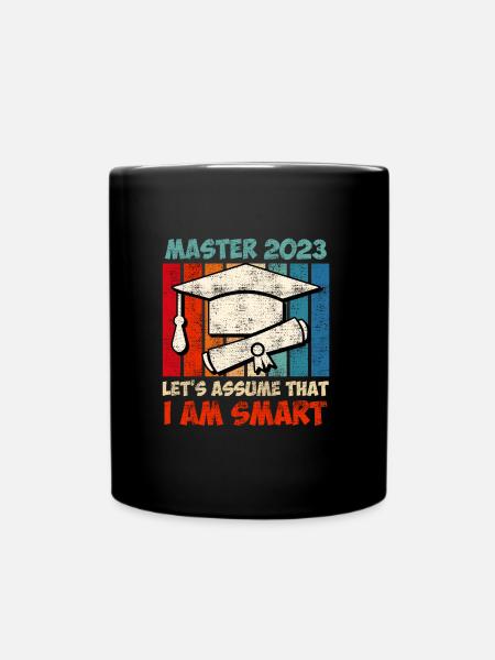 Master 2020 ich bin klug Master Abschluss - Tasse einfarbig - Schwarz