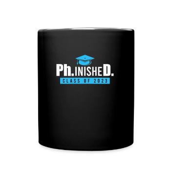 Doctorat phinished 2023 Doctorat - Mug uni - noir - Devant