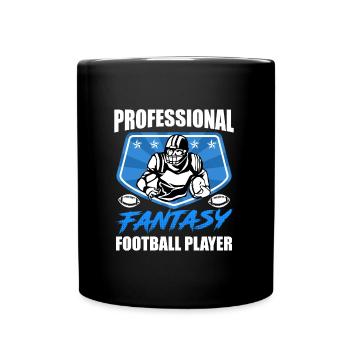 Professional Fantasy Football Player - Full Colour Mug - black - Front