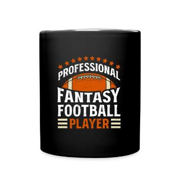 Professional Fantasy Football Player - Full Colour Mug - black - Front