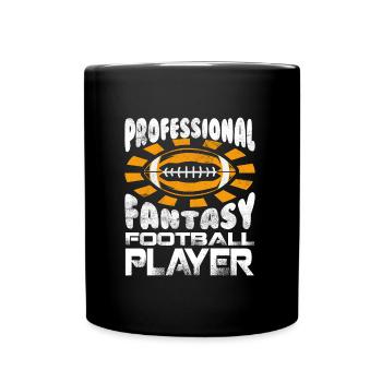 Professional Fantasy Football Player - Full Colour Mug - black - Front