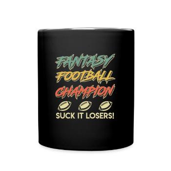 Fantasy Football Champ Champion - Full Colour Mug - black - Front