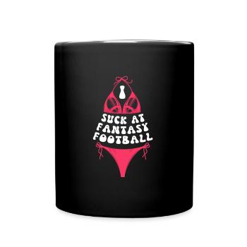 Schlechter Fantasy Football Spieler - Tasse einfarbig - Schwarz - Vorne