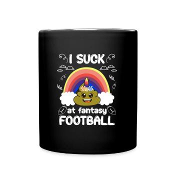 Mauvais joueur de football Fantasy - Mug uni - noir - Devant