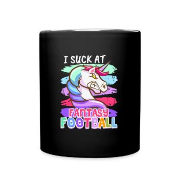 Fantasy Football Loser I suck at Fantasy Football - Full Colour Mug - black - Front