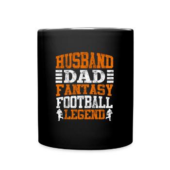 Mari papa légende du football fantastique - Mug uni - noir - Devant
