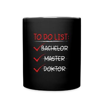 Enfin terminé, je suis Docteur Ph.D Titre de doctorat - Mug uni - noir - Devant