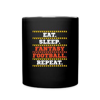 fantasy football - Full Colour Mug - black - Front