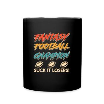 Fantasy Football Champ Champion - Full Colour Mug - black - Front