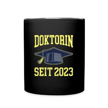 Doctor Ms. Doctor 2023 Doctorate degree - Full Colour Mug - black - Front