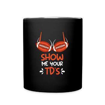 Show me your TD's Touchdown Fantasy Football - Full Colour Mug - black - Front