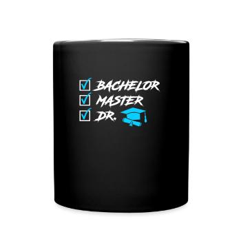 To Do List Finally Doctor Graduate PhD - Full Colour Mug - black - Front