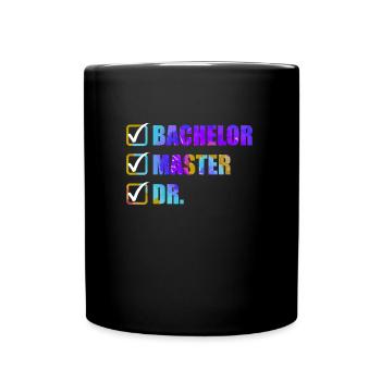 Enfin terminé Doctorat Ph.D Titre de doctorat - Mug uni - noir - Devant