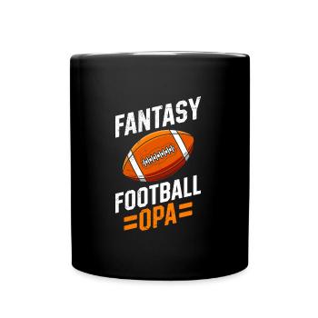 Grand-père de football fantastique - Mug uni - noir - Devant