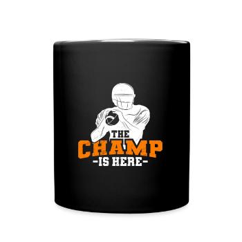 Der Fantasy Football Champ ist da - Tasse einfarbig - Schwarz - Vorne