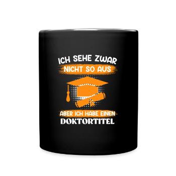 Docteur, je ne ressemble pas à un doctorat - Mug uni - noir - Devant