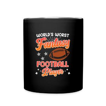 Worst Fantasy Football Player - Full Colour Mug - black - Front