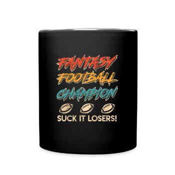 Fantasy Football Champ Champion - Full Colour Mug - black - Front