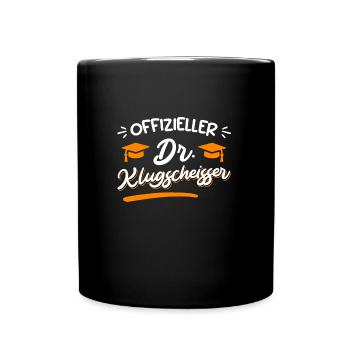 Doctorat officiel Smartass Ph.D Doctorat - Mug uni - noir - Devant